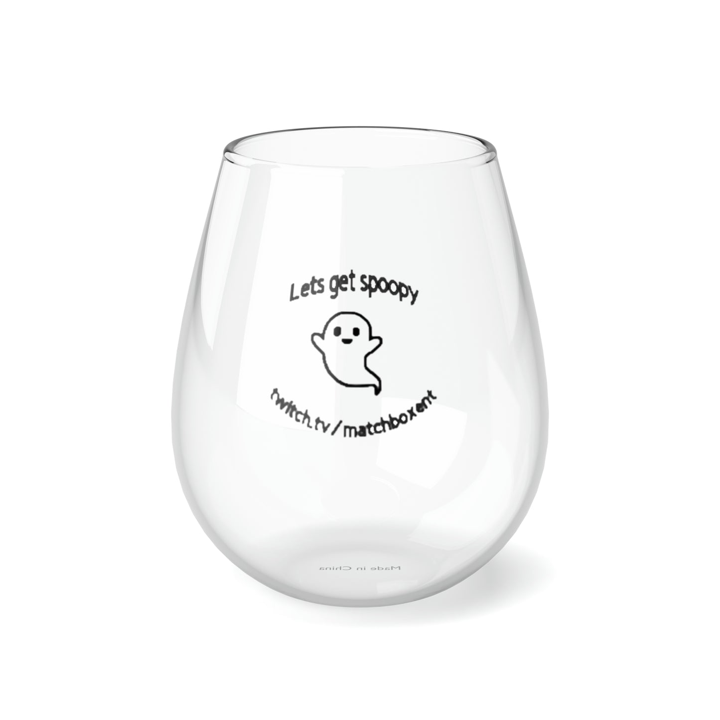 Lets Get Spoopy Stemless Wine Glass, 11.75oz