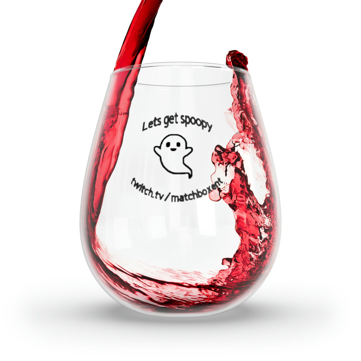 Lets Get Spoopy Stemless Wine Glass, 11.75oz